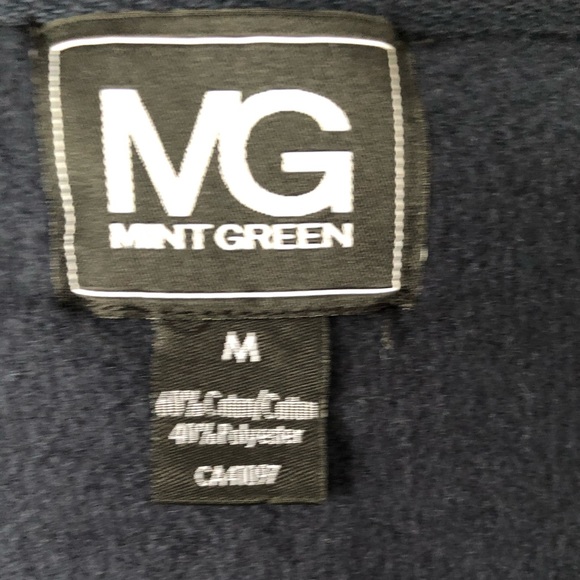 3 / $25 MINT GREEN navy crewneck size women’s med - Picture 4 of 5